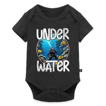 plongée sous marine - Body à manches courtes Premium Bébé - noir - Devant