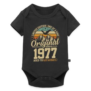Birthday Joy 1977 - Baby Premium short-sleeve bodysuit - black - Front