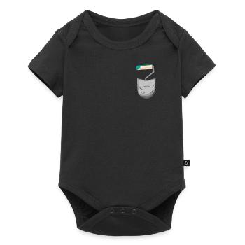 Poche de décorateur de peintre en bâtiment - Body à manches courtes Premium Bébé - noir - Devant