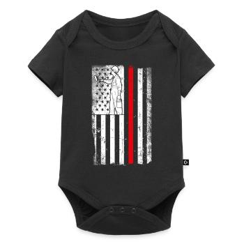 House Painter Decorator American - Baby Premium Kurzarmbody - Schwarz - Vorne