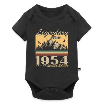 Legendary Since 1954 Vintage Birthday Gift - Baby Premium short-sleeve bodysuit - black - Front
