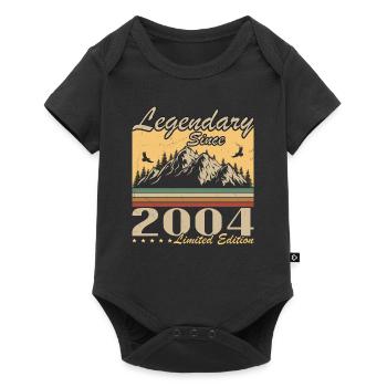 Légendaire depuis 2004 Vintage cadeau d’anniversaire - Body à manches courtes Premium Bébé - noir - Devant