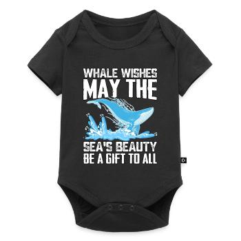 Que la beauté de la mer soit un cadeau pour tous - Body à manches courtes Premium Bébé - noir - Devant