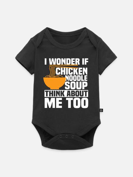 Chicken noodle soup - Baby Premium short-sleeve bodysuit - black