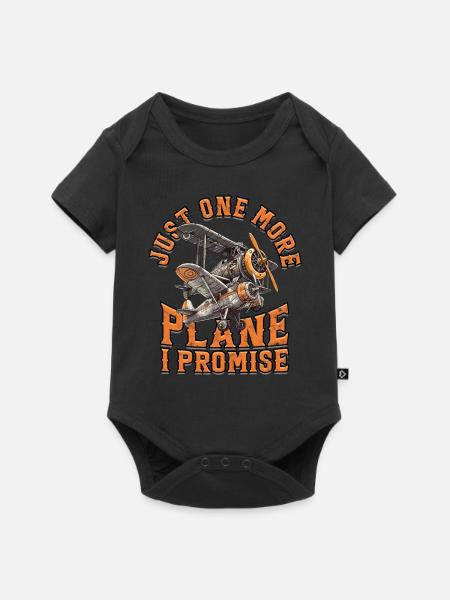 Modellflugzeug Modellflieger - Baby Premium Kurzarmbody - Schwarz