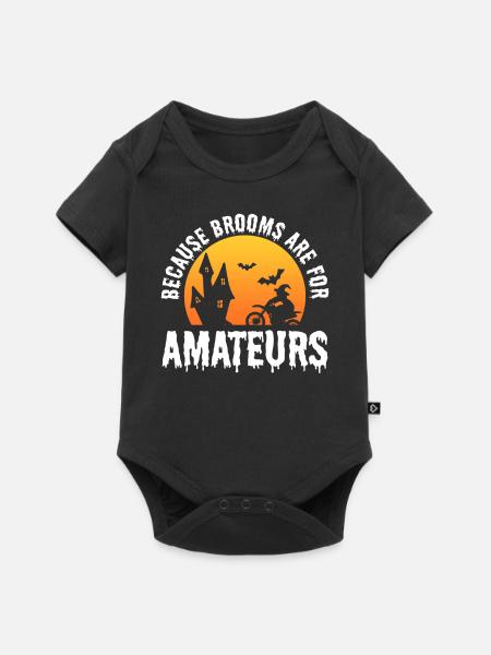 Lustiger Biker Motorradliebhaber - Baby Premium Kurzarmbody - Schwarz