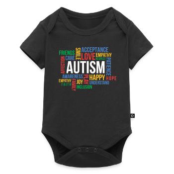 Autism - Baby Premium short-sleeve bodysuit - black - Front