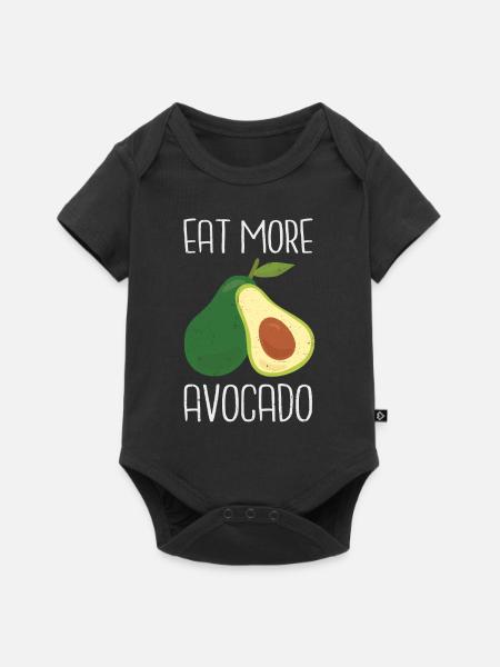 Avocado - Baby Premium Kurzarmbody - Schwarz