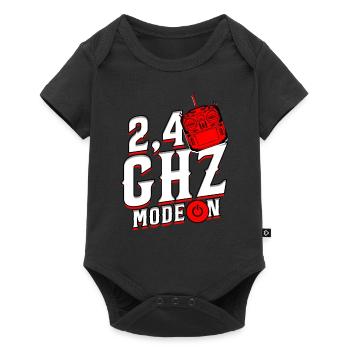 Model Airplane Model Airplane 2.4 GHZ Mode On - Baby Premium short-sleeve bodysuit - black - Front