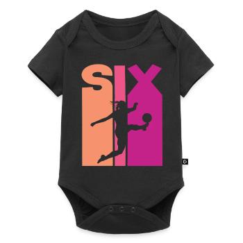 6th Birthday Women's Soccer Soccer Player Soccer - Baby Premium short-sleeve bodysuit - black - Front