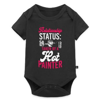 House Painter Decorator Girlfriend - Baby Premium short-sleeve bodysuit - black - Front