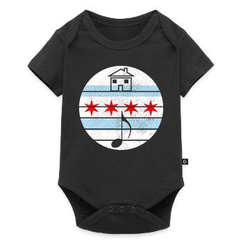 Chicago Illinois House Music - Baby Premium short-sleeve bodysuit - black - Front