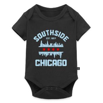 Southside Chicago, Illinois - Baby Premium short-sleeve bodysuit - black - Front