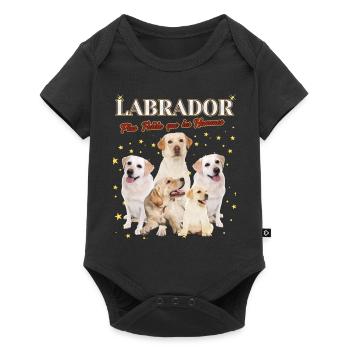 Labrador plus fidèle que les Hommes - Body à manches courtes Premium Bébé - noir - Devant