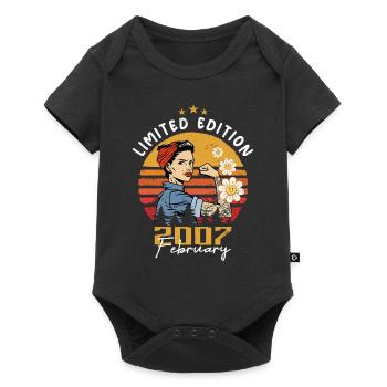 17 years old - Born in February 2007 - Baby Premium short-sleeve bodysuit - black - Front