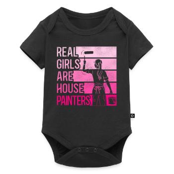 House Painter Decorator Real Girls - Baby Premium short-sleeve bodysuit - black - Front