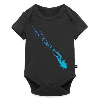 23F 0310 bk - Baby Premium short-sleeve bodysuit - black - Front
