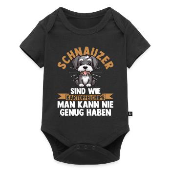 Schnauzer géant Schnauzer chien - Body à manches courtes Premium Bébé - noir - Devant
