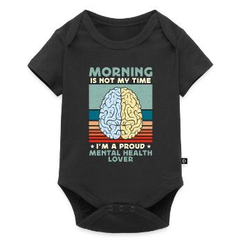 Mental Health Morning Is Not My Time Health Care - Baby Premium short-sleeve bodysuit - black - Front