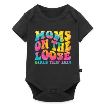 Moms On The Loose Girls Trip - Baby Premium Kurzarmbody - Schwarz - Vorne