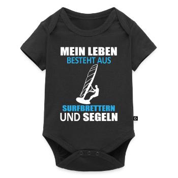 Surfboard & Sail - My Life - Baby Premium short-sleeve bodysuit - black - Front