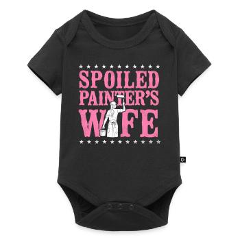 House Painter Decorator Wife - Baby Premium Kurzarmbody - Schwarz - Vorne