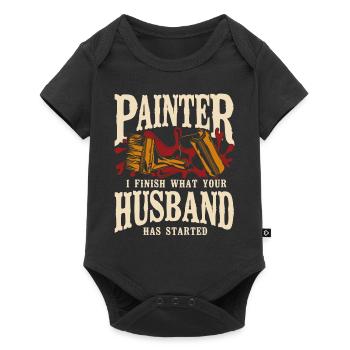 House Painter Decorator Painter I - Baby Premium short-sleeve bodysuit - black - Front