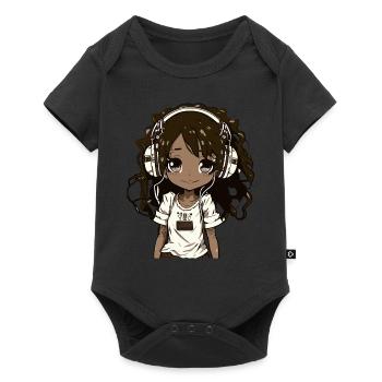 K-Pop Anime African American Kpop Music - Baby Premium short-sleeve bodysuit - black - Front
