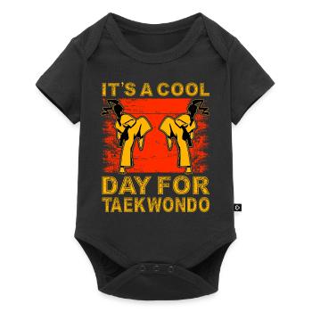 It's a cool day for Taekwondo - Baby Premium short-sleeve bodysuit - black - Front