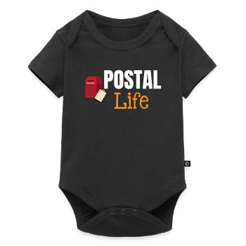Postal Life Funny Worker Postman Postman - Baby Premium short-sleeve bodysuit - black - Front