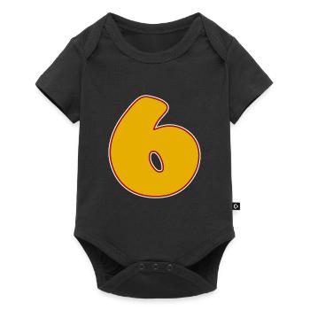 6 - Baby Premium Kurzarmbody - Schwarz - Vorne