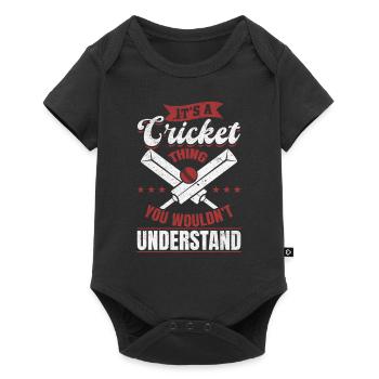 It's A Cricket thing you wouldn't understand - Cri - Baby Premium short-sleeve bodysuit - black - Front