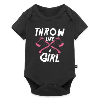 Axe Thrower Axe Throwing Hobby Sports - Baby Premium short-sleeve bodysuit - black - Front