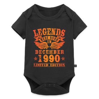 Les légendes sont nées en décembre 1990 Anniversaire - Body à manches courtes Premium Bébé - noir - Devant