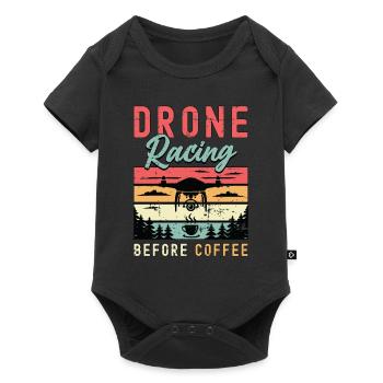 Drone Racing Lover Before Drone Race Coffee Lover - Baby Premium short-sleeve bodysuit - black - Front