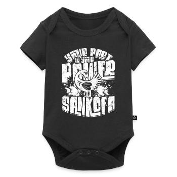 Sankofa Your Past Is Your Power - Baby Premium short-sleeve bodysuit - black - Front