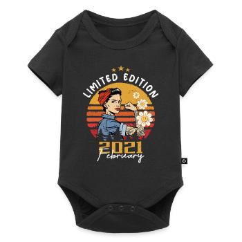 3 ans - Né en février 2021 - Body à manches courtes Premium Bébé - noir - Devant