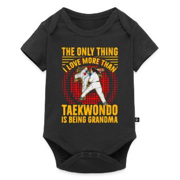 The only thing I love more than Taekwondo is being - Baby Premium short-sleeve bodysuit - black - Front