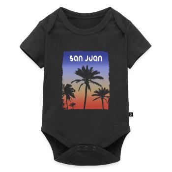 San Juan Porto Rico coucher de soleil vacances Souvenir - Body à manches courtes Premium Bébé - noir - Devant