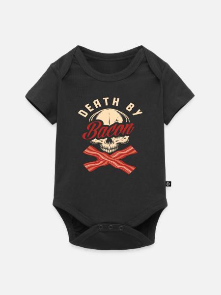 Speck Bacon - Baby Premium Kurzarmbody - Schwarz