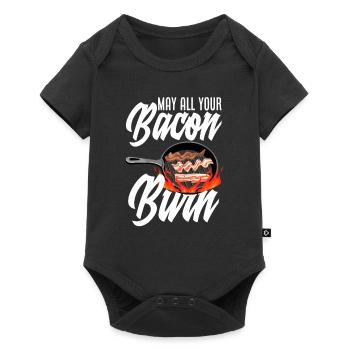 Bacon Bacon Grill Breakfast Food - Baby Premium short-sleeve bodysuit - black - Front