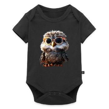 Owl Barn Owl Gift Owl Owl Owl Cute Owls - Baby Premium short-sleeve bodysuit - black - Front