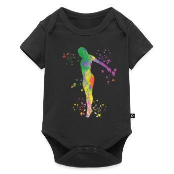 Diving Diving Synchronized Diving - Baby Premium short-sleeve bodysuit - black - Front