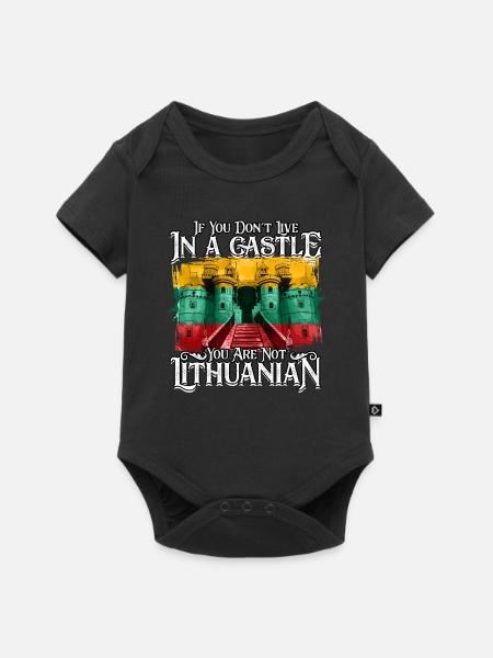 Litauen Litauisch - Baby Premium Kurzarmbody - Schwarz
