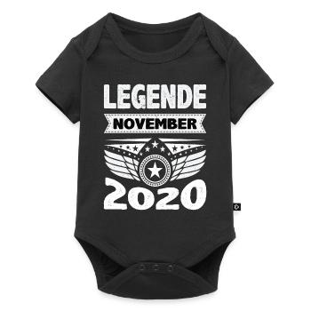 November 2020 Legend for 3 years Man Woman - Baby Premium short-sleeve bodysuit - black - Front