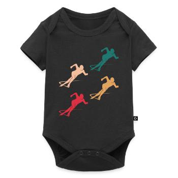 Colorful Figure Skating Team Gift - Baby Premium short-sleeve bodysuit - black - Front