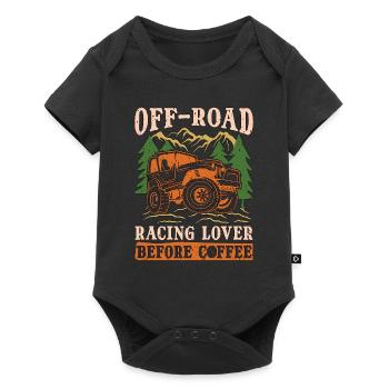 Off-Road Racing Lover Before Offroad Coffee Lover - Baby Premium short-sleeve bodysuit - black - Front