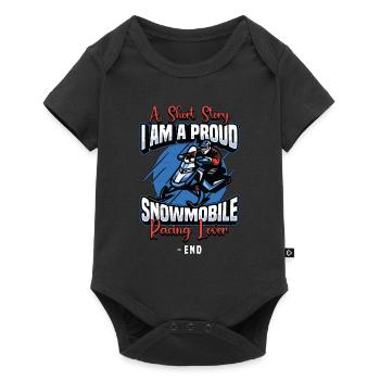 Snowmobile Racing Lover A Short Story Snow Lover - Baby Premium short-sleeve bodysuit - black - Front