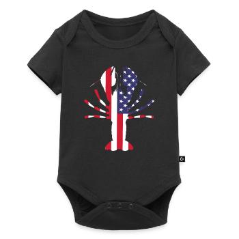Écrevisses États-Unis - Body à manches courtes Premium Bébé - noir - Devant