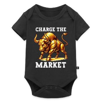Gold Trader Forex Trader XAUUSD Trader - Baby Premium Kurzarmbody - Schwarz - Vorne